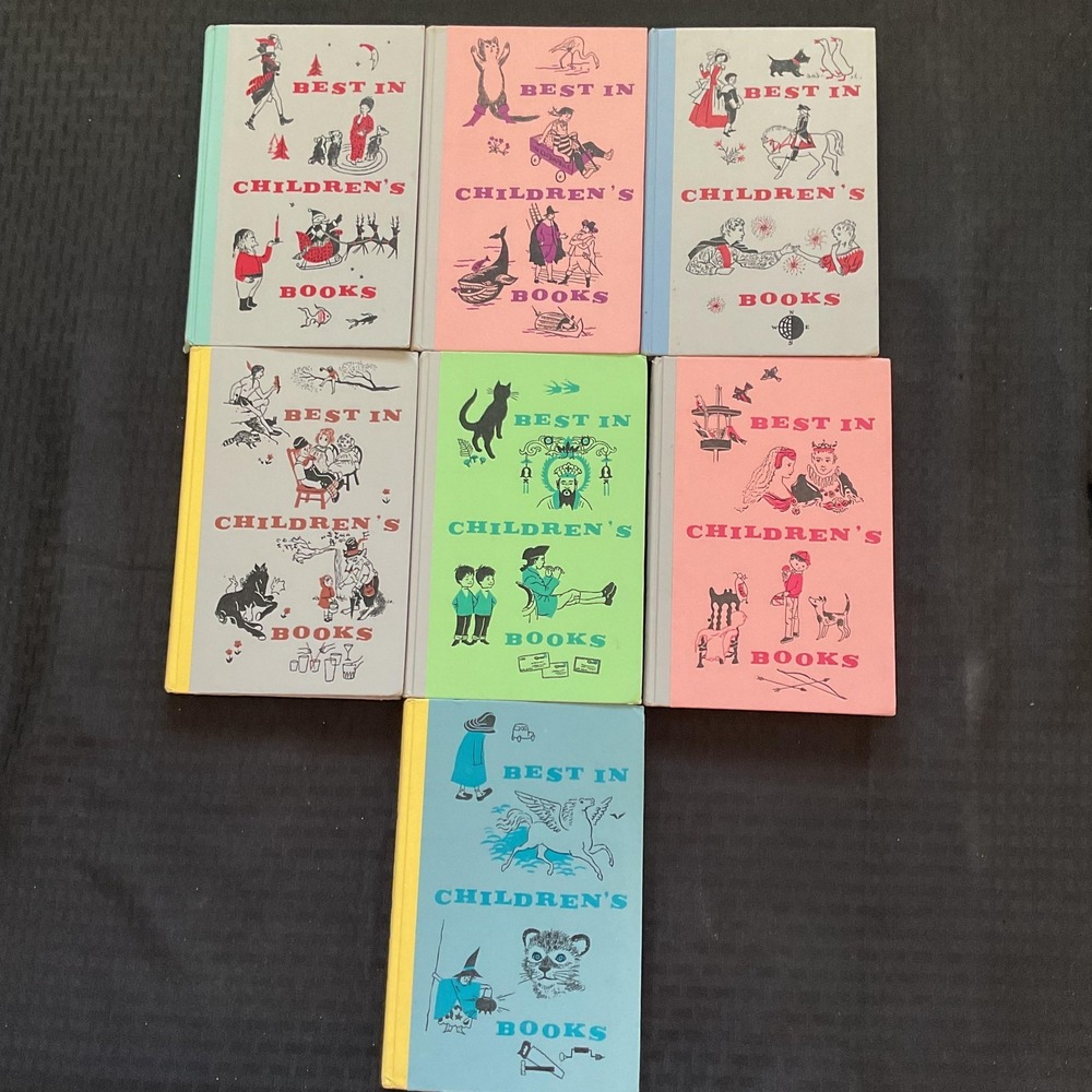 Vintage Best in Children's Books Nelson Doubleday Lot of 7 Illustrated Hardcover